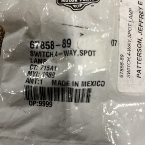 Nos passing lamp toggle switch - passing,